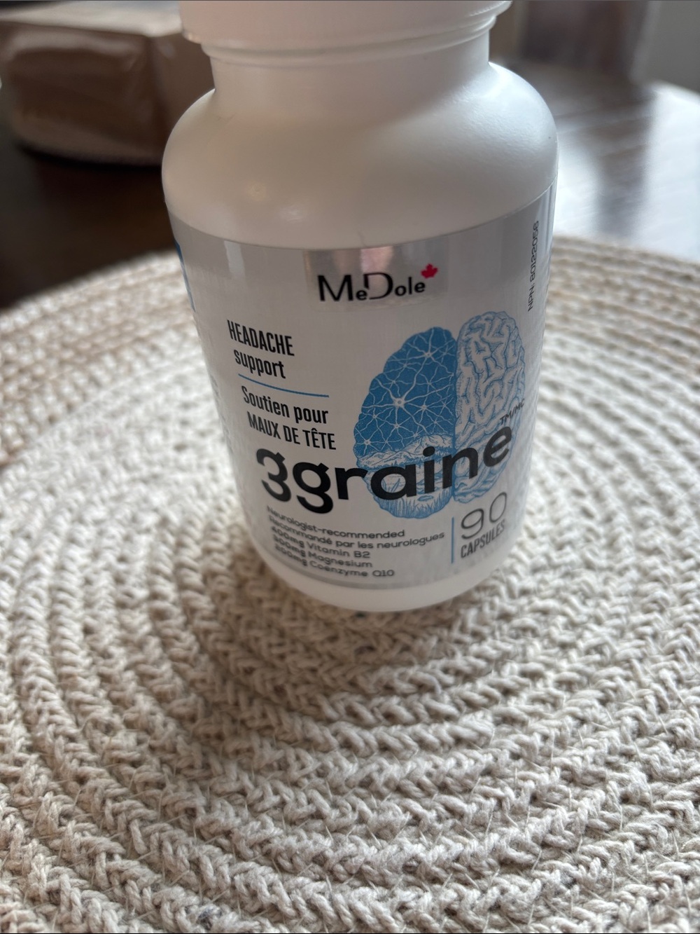 3graine Headache Support Capsules - Blue & White